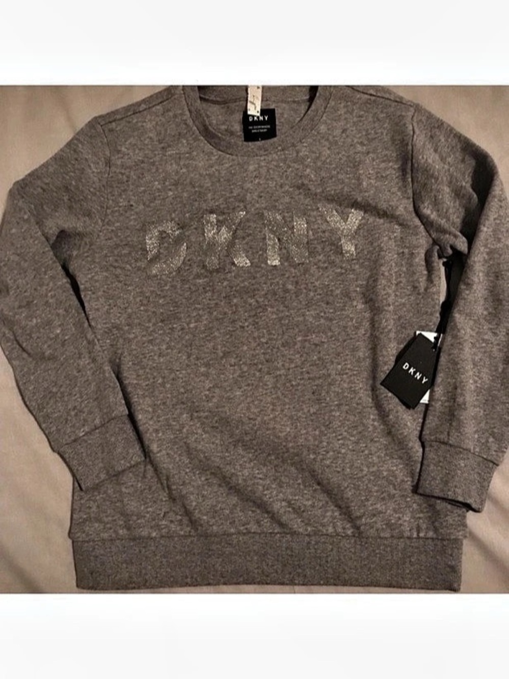 DKNY The Everywhere Sweatshirt Gray Small NWT